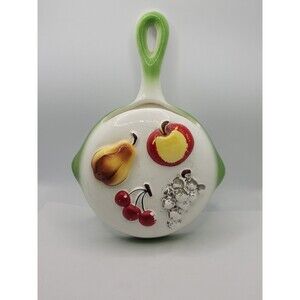 Vintage Lefton Mold Fruit Apple Cherry Farmhouse Cottage Decor Dish